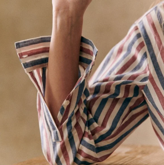 Sezane Max Shirt in Stripes size 48 - Picture 3 of 10